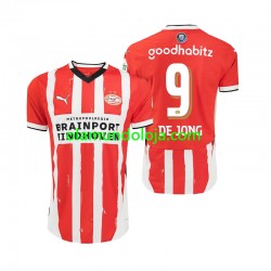Camisola PSV Eindhoven DE JONG 9 Homem Equipamento Primeiro 2024-2025 Manga Curta